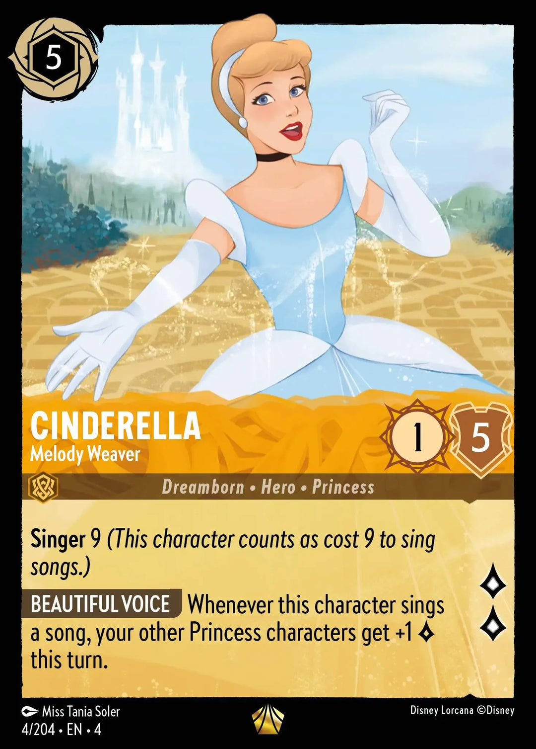 Disney Lorcana - 4URS - 004 - Cinderella - Melody Weaver - Singles - Ursula's Return