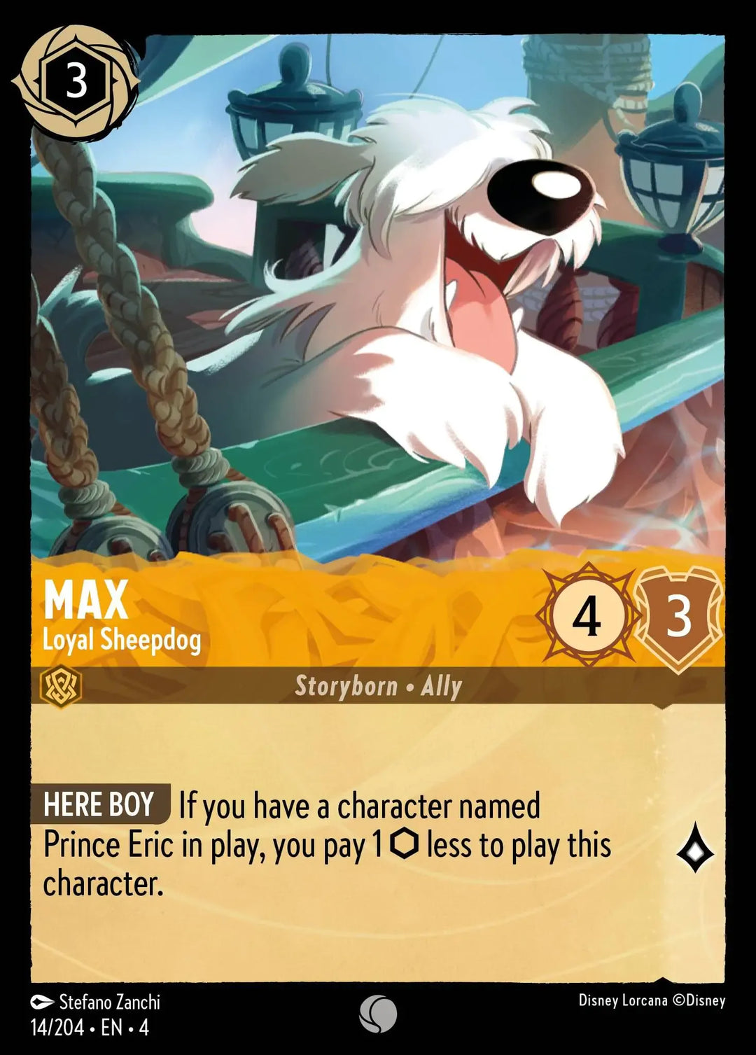 Disney Lorcana - 4URS - 014 - Max - Loyal Sheepdog - Singles - Ursula's Return