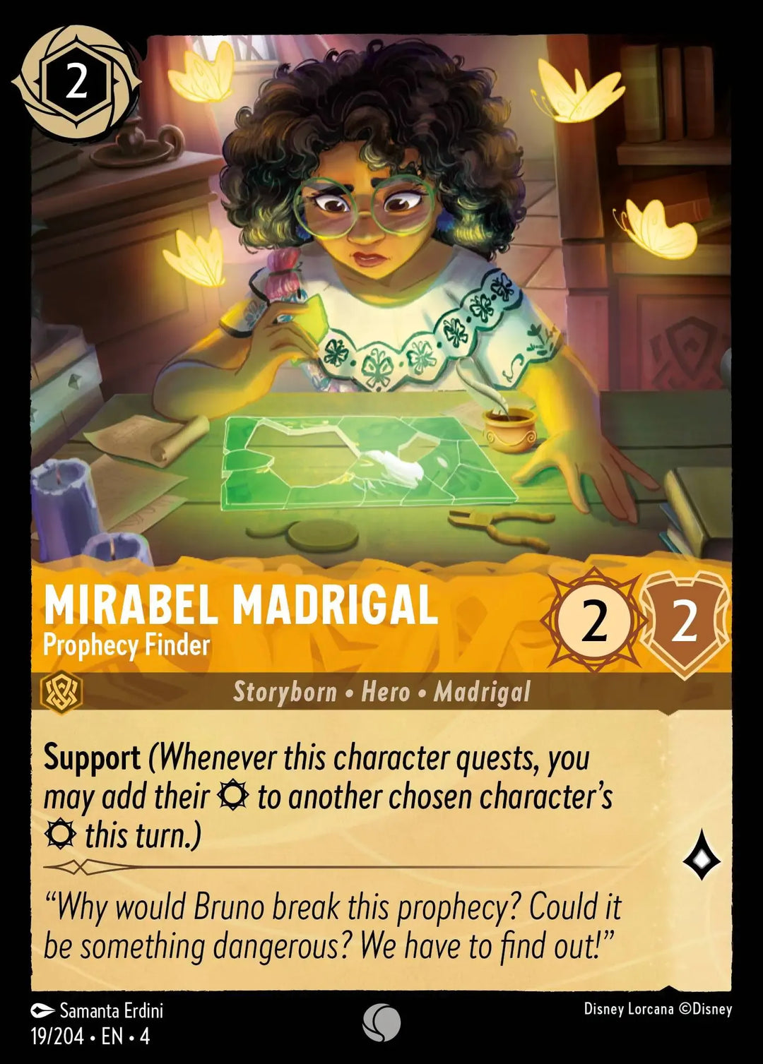 Disney Lorcana - 4URS - 019 - Mirabel Madrigal - Prophecy Finder - Singles - Ursula's Return