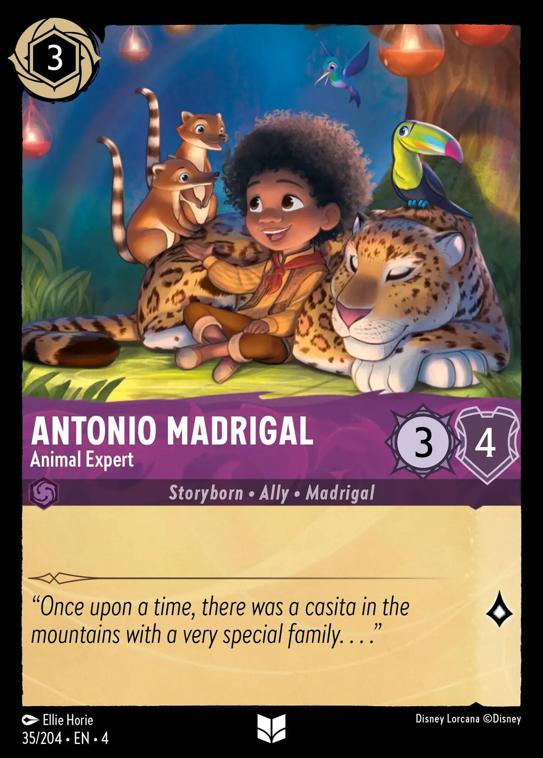 Disney Lorcana - 4URS - 035 - Antonio Madrigal - Animal Expert - Singles - Ursula's Return