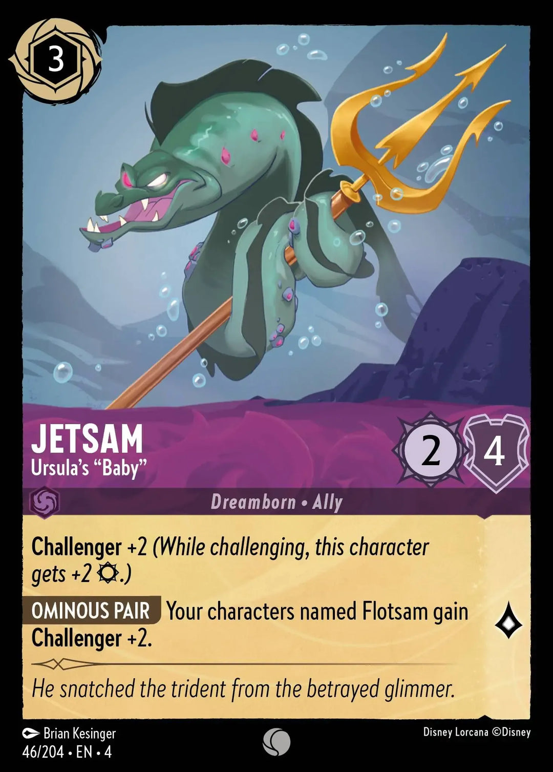 Disney Lorcana - 4URS - 046 - Jetsam - Ursula's "Baby" - Singles - Ursula's Return