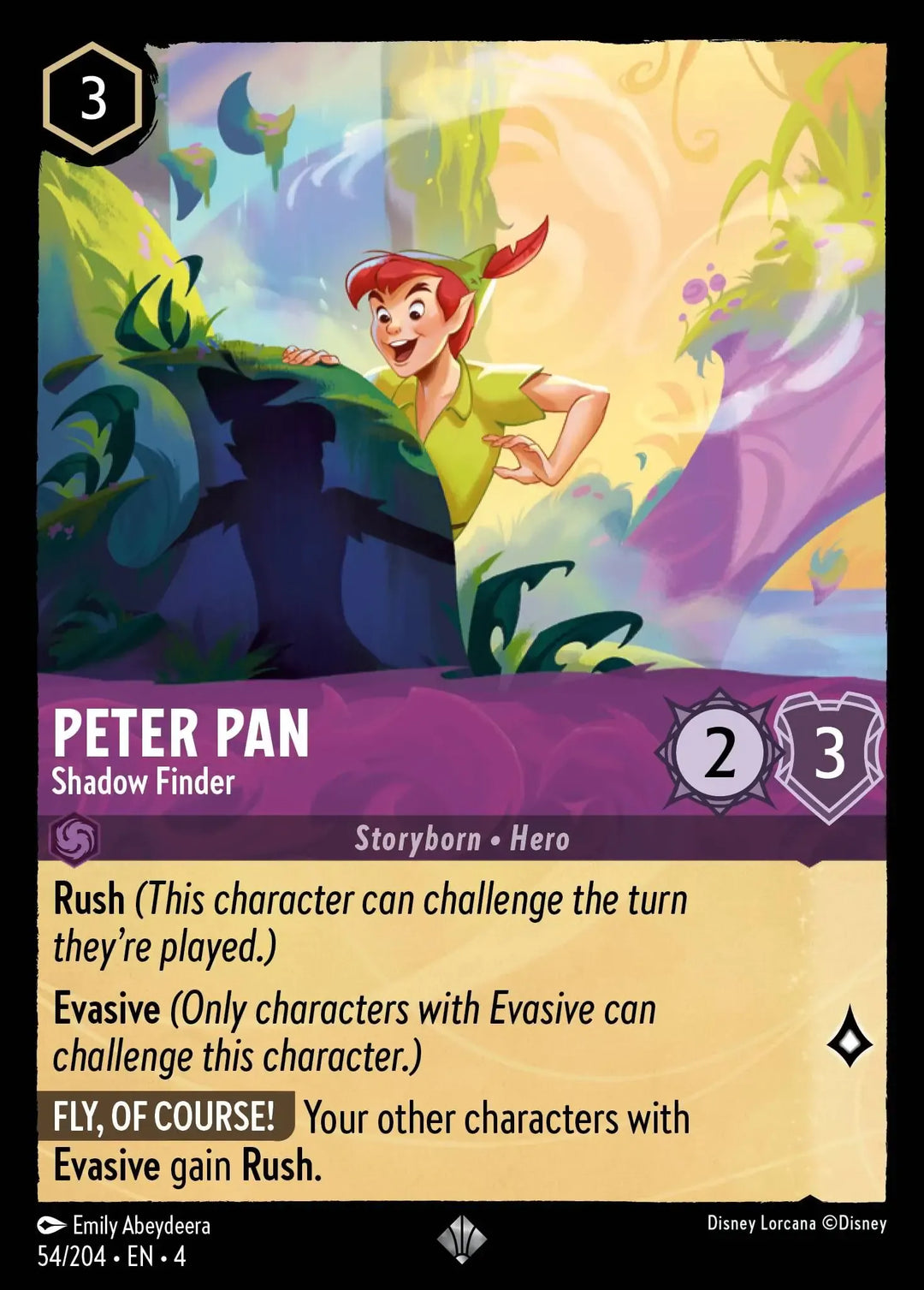 Disney Lorcana - 4URS - 054 - Peter Pan - Shadow Finder - Foil - Singles - Ursula's Return