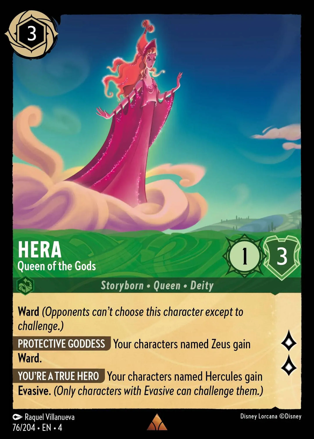 Disney Lorcana - 4URS - 076 - Hera - Queen of the Gods - Foil - Singles - Ursula's Return