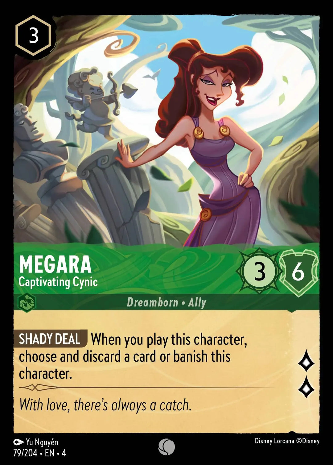 Disney Lorcana - 4URS - 079 - Megara - Captivating Cynic - Foil - Singles - Ursula's Return