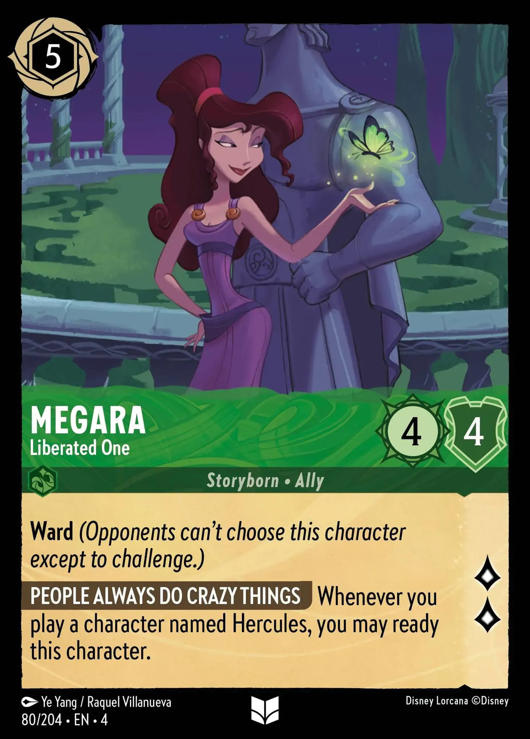 Disney Lorcana - 4URS - 080 - Megara - Liberated One - Singles - Ursula's Return