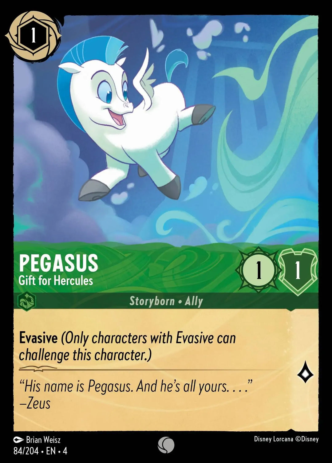 Disney Lorcana - 4URS - 084 - Pegasus - Gift for Hercules - Singles - Ursula's Return