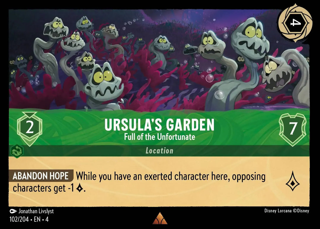 Disney Lorcana - 4URS - 102 - Ursula's Garden - Full of the Unfortunate - Singles - Ursula's Return