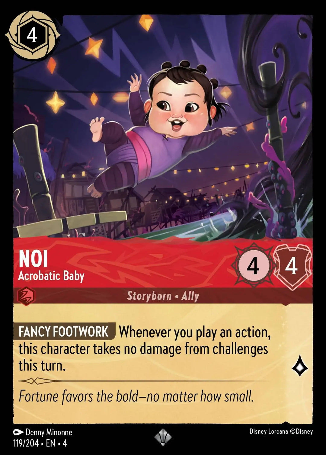 Disney Lorcana - 4URS - 119 - Noi - Acrobatic Baby - Singles - Ursula's Return