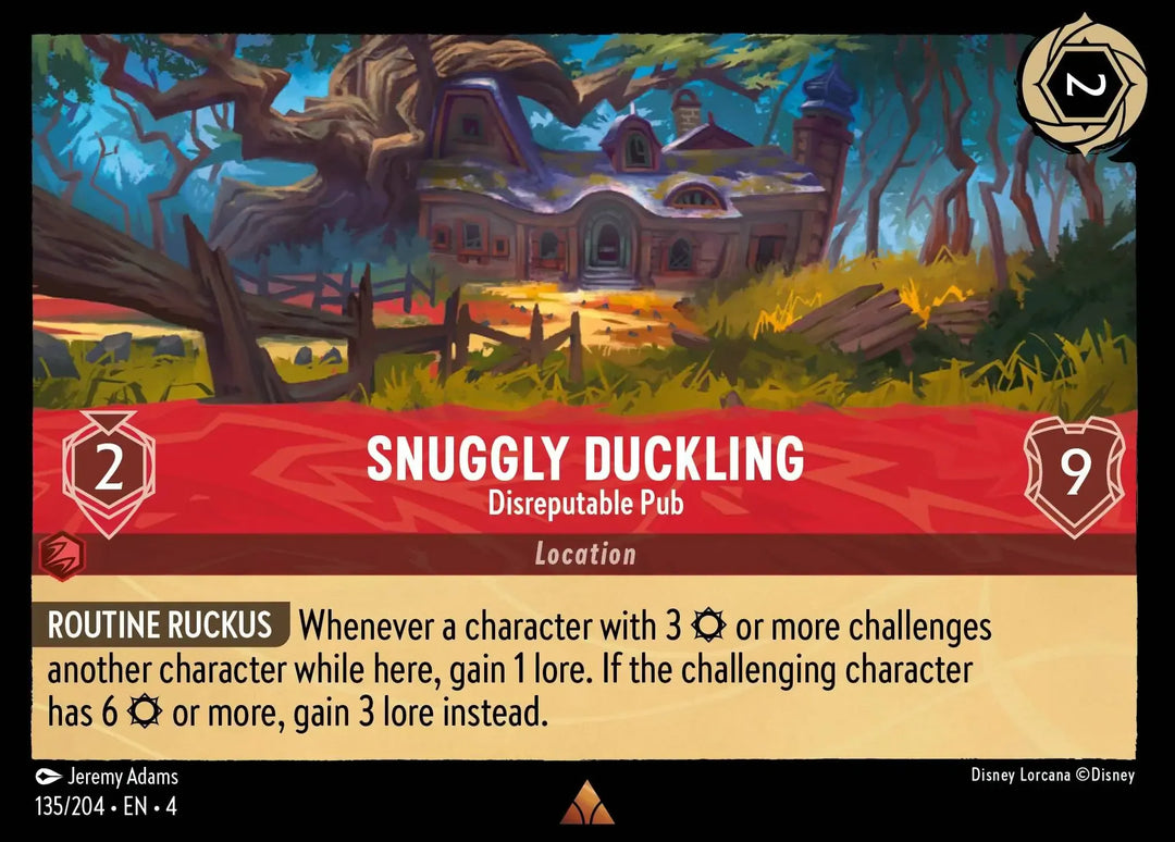 Disney Lorcana - 4URS - 135 - Snuggly Duckling - Disreputable Pub - Singles - Ursula's Return