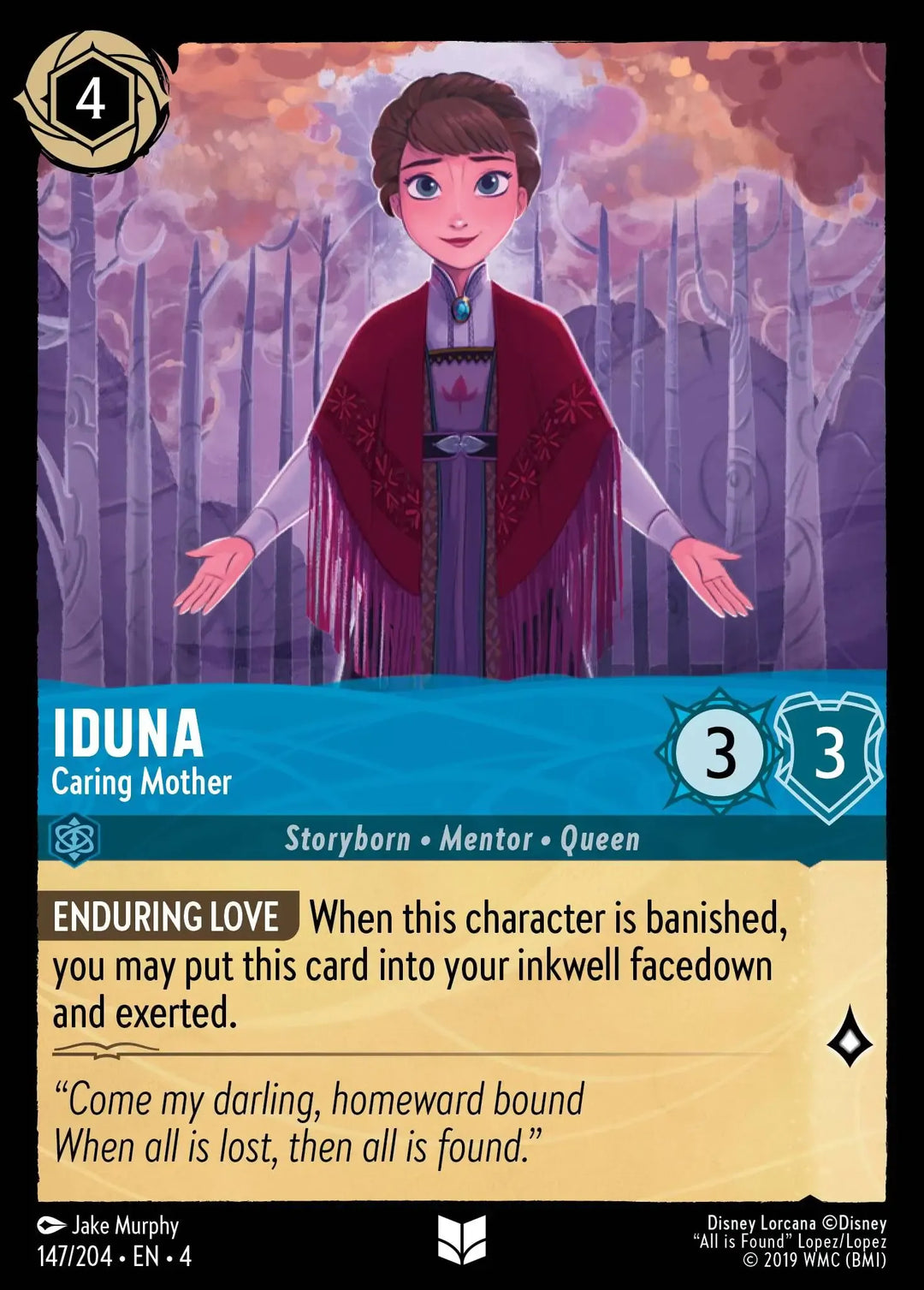 Disney Lorcana - 4URS - 147 - Iduna - Caring Mother - Singles - Ursula's Return