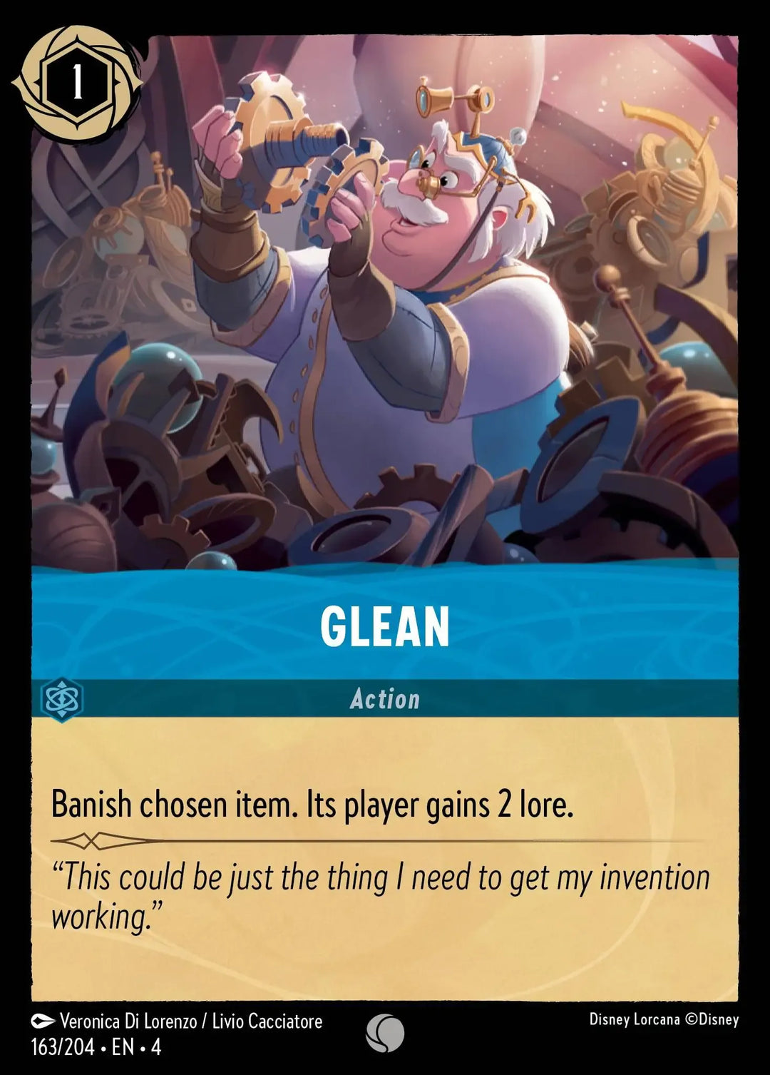 Disney Lorcana - 4URS - 163 - Glean - Singles - Ursula's Return
