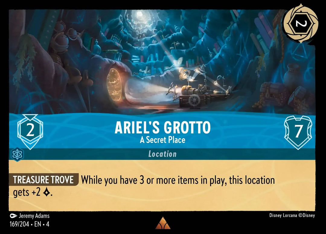 Disney Lorcana - 4URS - 169 - Ariel's Grotto - A Secret Place - Foil - Singles - Ursula's Return