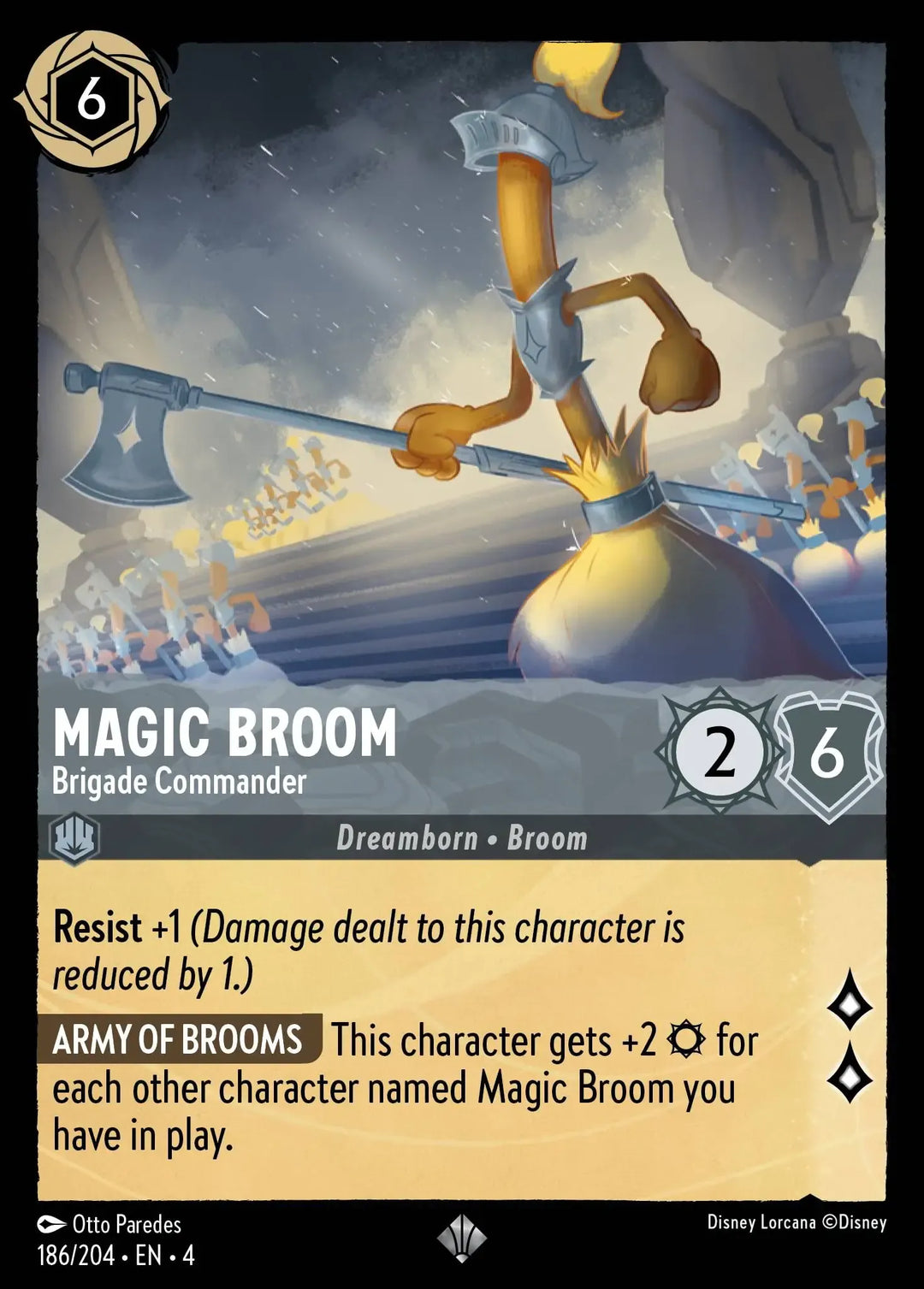 Disney Lorcana - 4URS - 186 - Magic Broom - Brigade Commander - Singles - Ursula's Return
