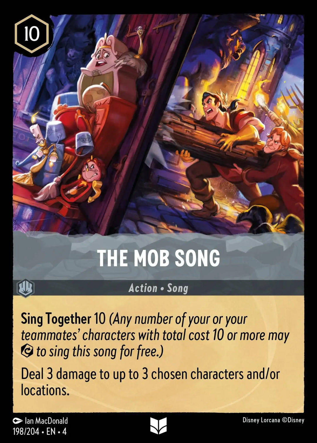 Disney Lorcana - 4URS - 198 - The Mob Song - Singles - Ursula's Return