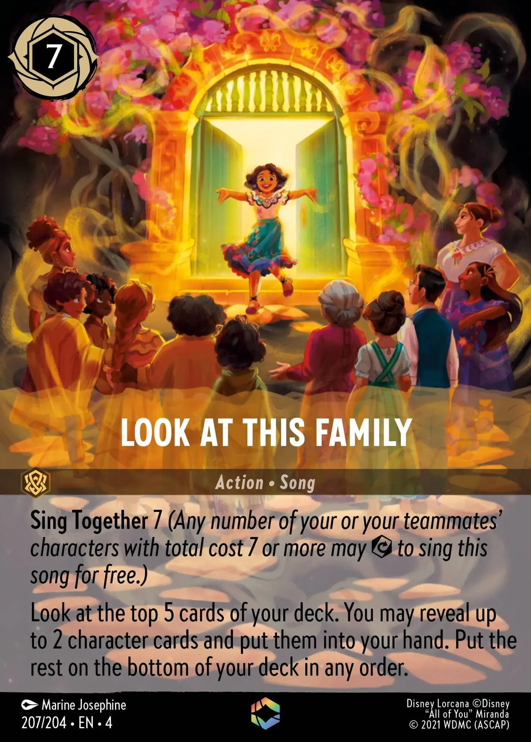 Disney Lorcana - 4URS - 207 - Look at this Family - Singles - Ursula's Return
