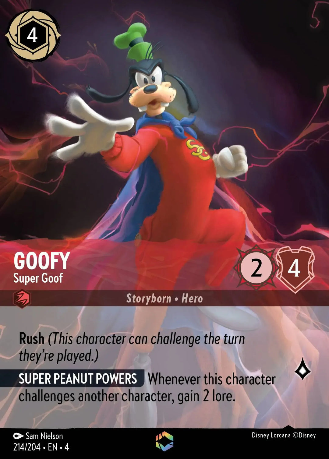 Disney Lorcana - 4URS - 214 - Goofy - Super Goof - Singles - Ursula's Return
