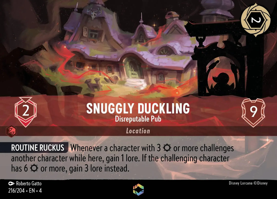 Disney Lorcana - 4URS - 216 - Snuggly Duckling - Disreputable Pub - Singles - Ursula's Return