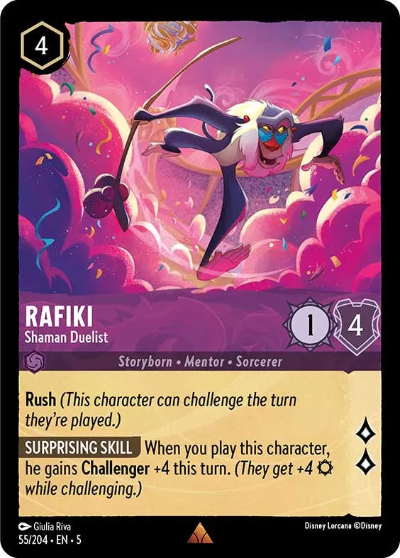 Disney Lorcana - 5SSK - 055 - Rafiki - Shaman Duelist - Singles - Shimmering Skies