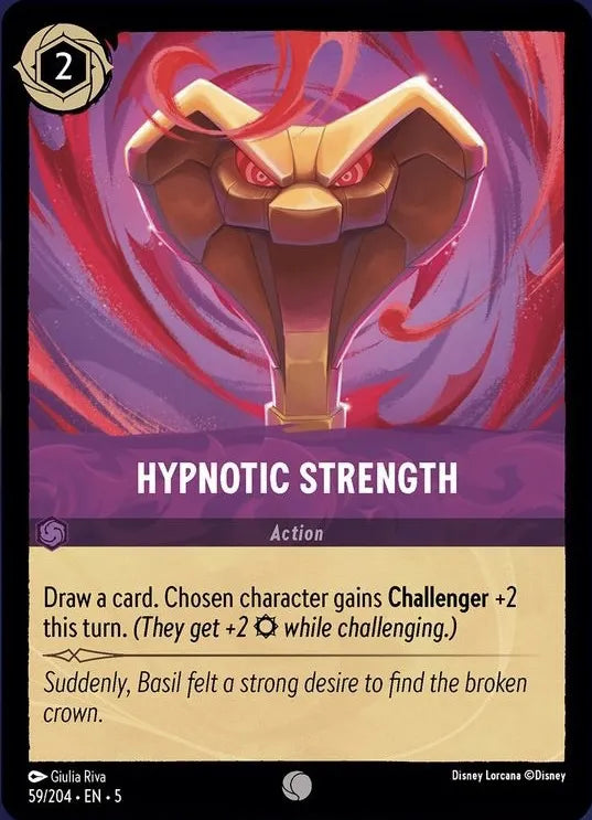 Disney Lorcana - 5SSK - 059 - Hypnotic Strength - Foil - Singles - Shimmering Skies