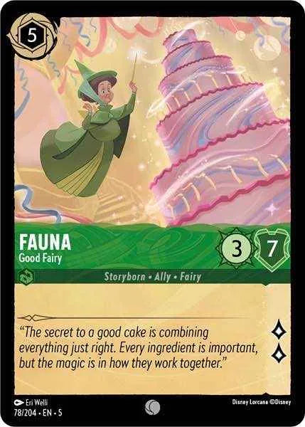 Disney Lorcana - 5SSK - 078 - Fauna - Good Fairy - Foil - Singles - Shimmering Skies