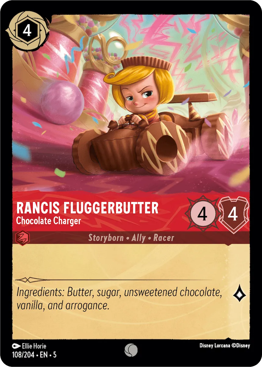 Disney Lorcana - 5SSK - 108 - Rancis Fluggerbutter - Chocolate Charger - Foil - Singles - Shimmering Skies