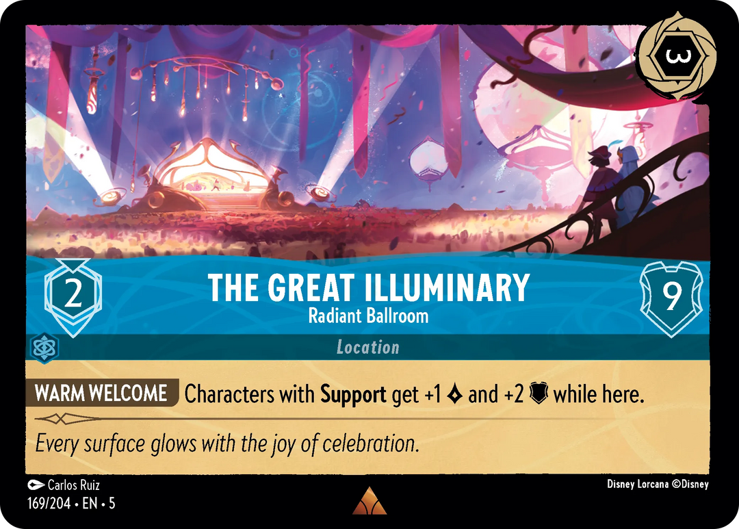 Disney Lorcana - 5SSK - 169 - The Great Illuminary - Radiant Ballroom - Foil - Singles - Shimmering Skies