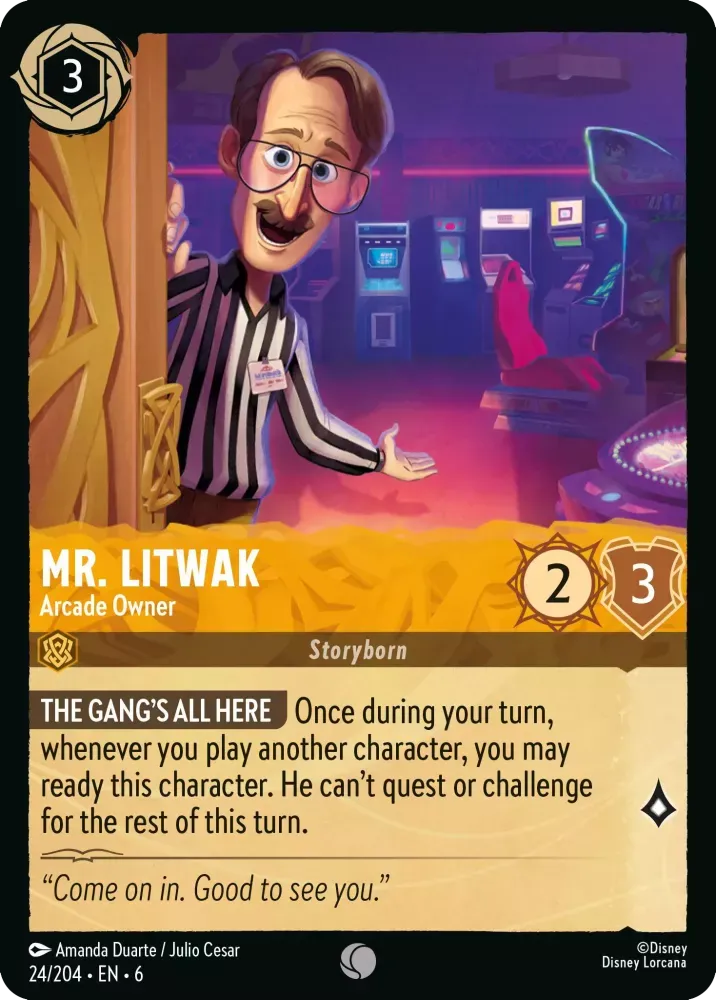 6AZS - 024 - Mr. Litwak - Arcade Owner - Foil