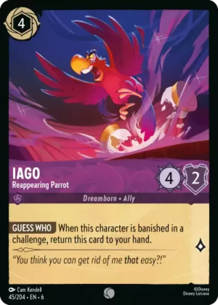 6AZS - 045 - Iago - Reappearing Parrot