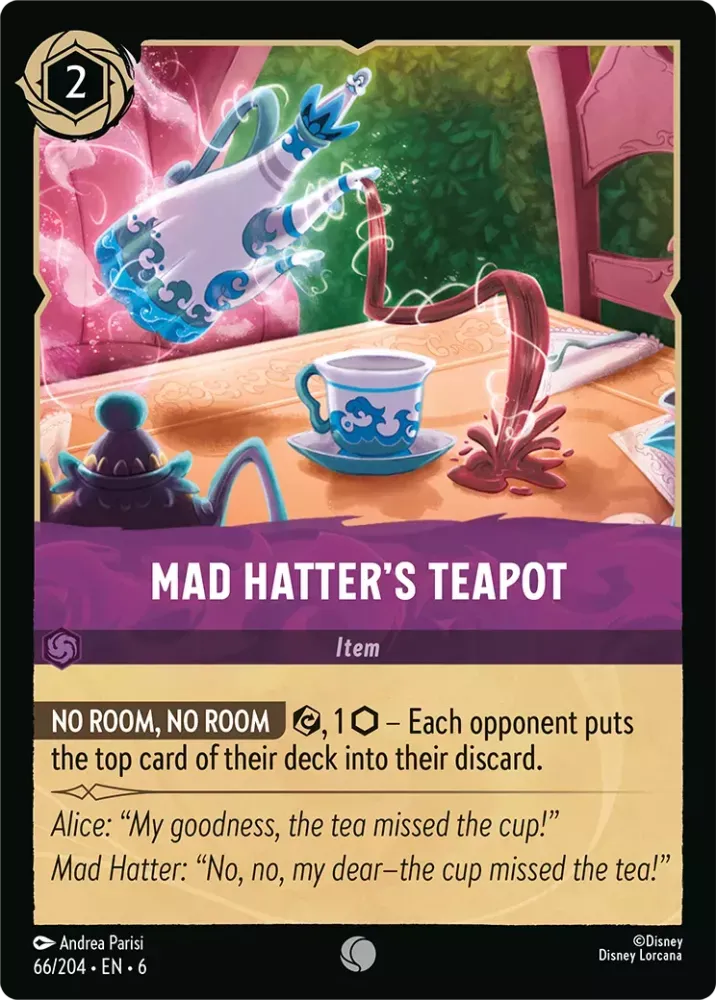 6AZS - 066 - Mad Hatter's Teapot - Foil