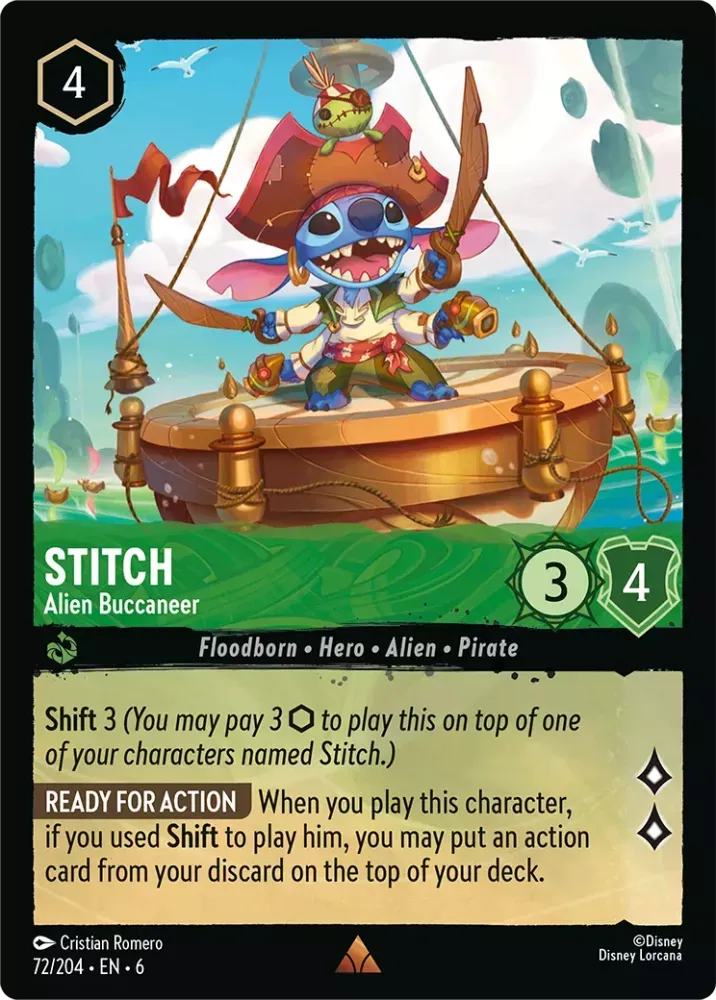 6AZS - 072 - Stitch - Alien Buccaneer