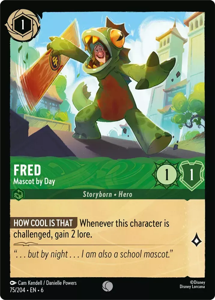 6AZS - 075 - Fred - Mascot by Day - Foil