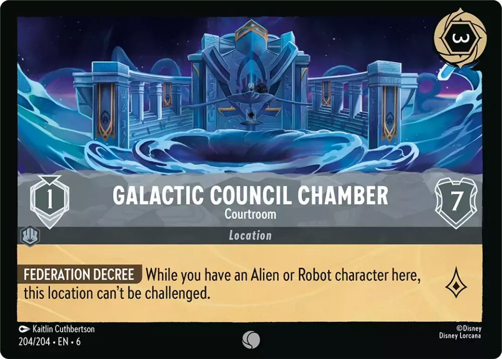 6AZS - 204 - Galactic Council Chamber - Courtroom - Foil