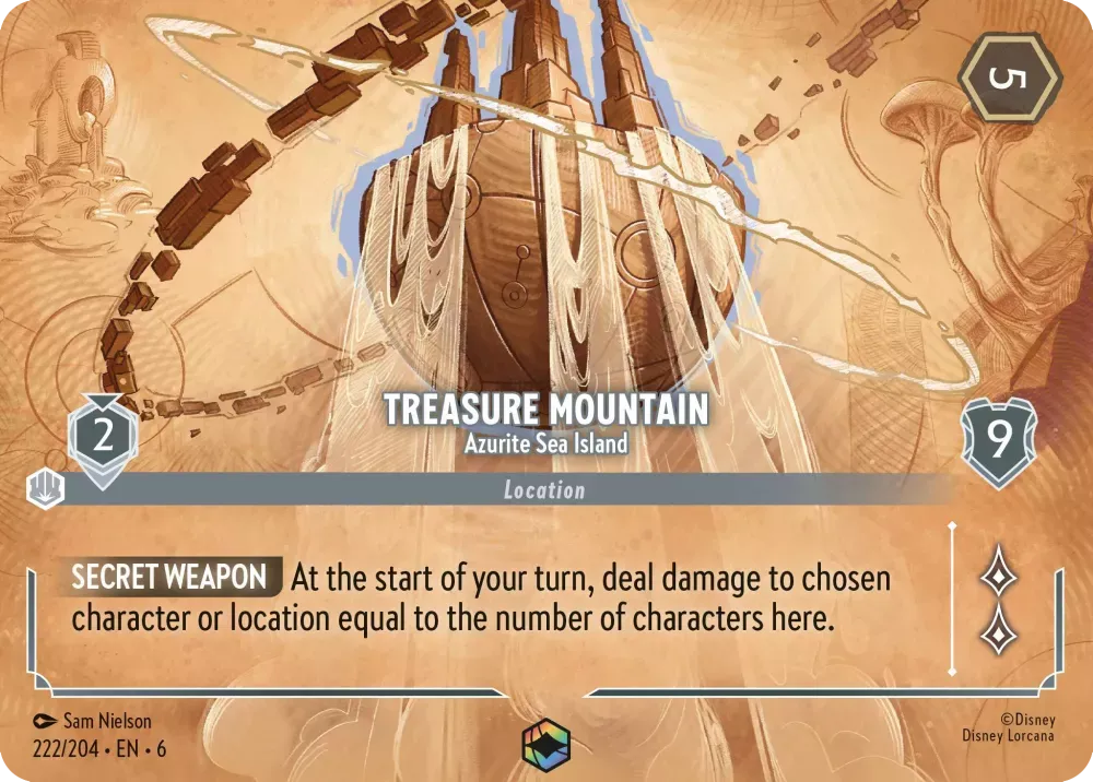 6AZS - 222- Treasure Mountain - Azurite Sea Island