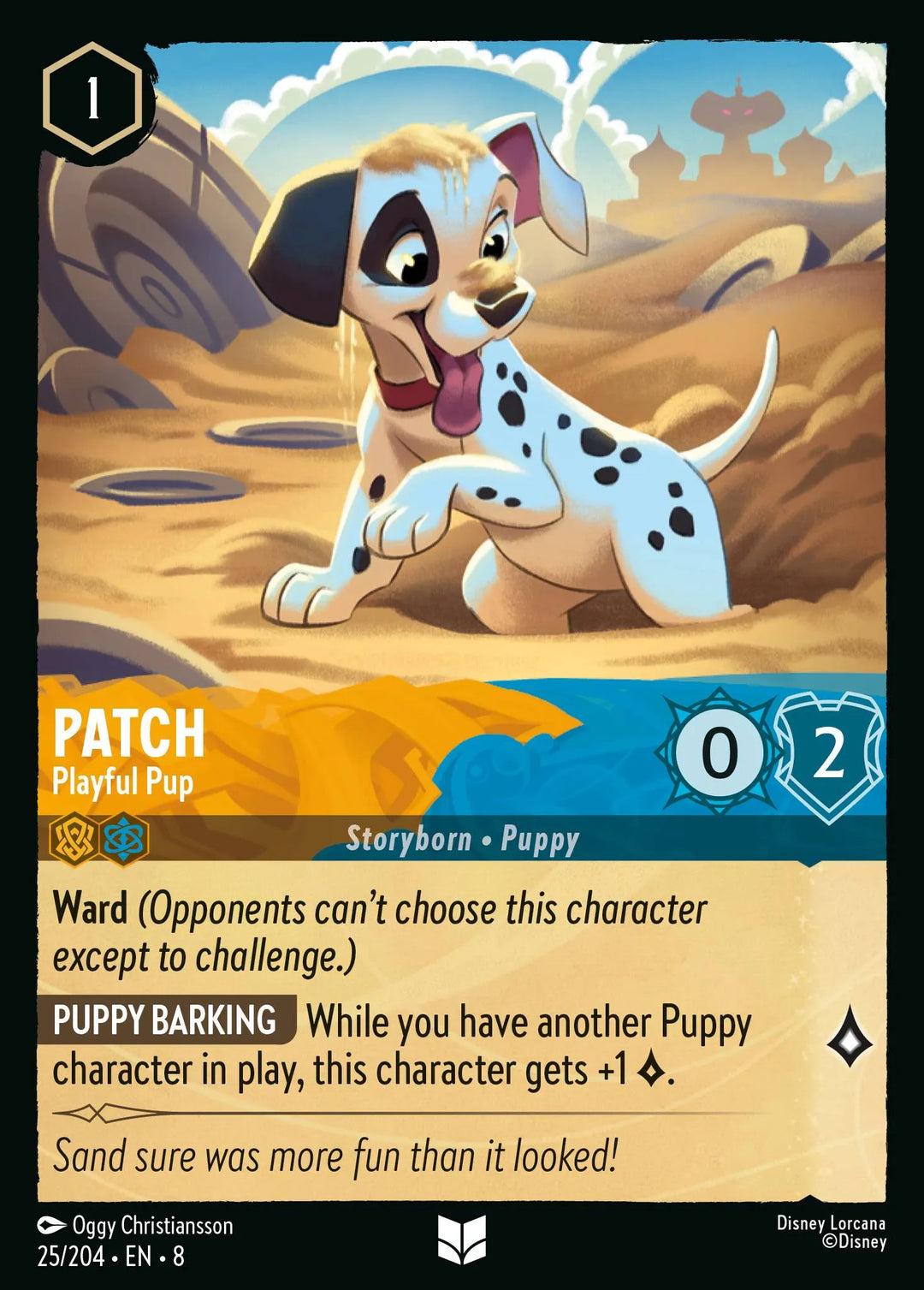 8JAF - 025 - Patch - Playful Pup