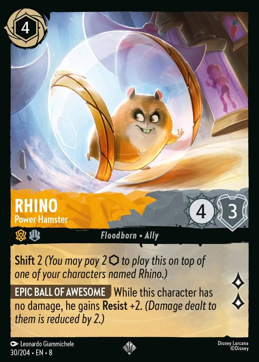 8JAF - 030 - Rhino - Power Hamster - Foil