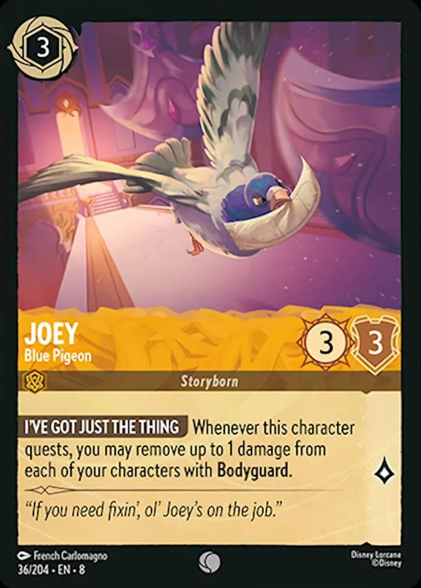 8JAF - 036 - Joey - Blue Pigeon - Foil