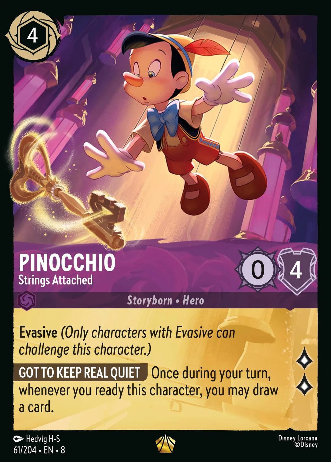 8JAF - 061 - Pinocchio - Strings Attached - Foil