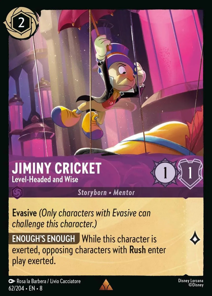 8JAF - 062 - Jiminy Cricket - Conscientious and Wise