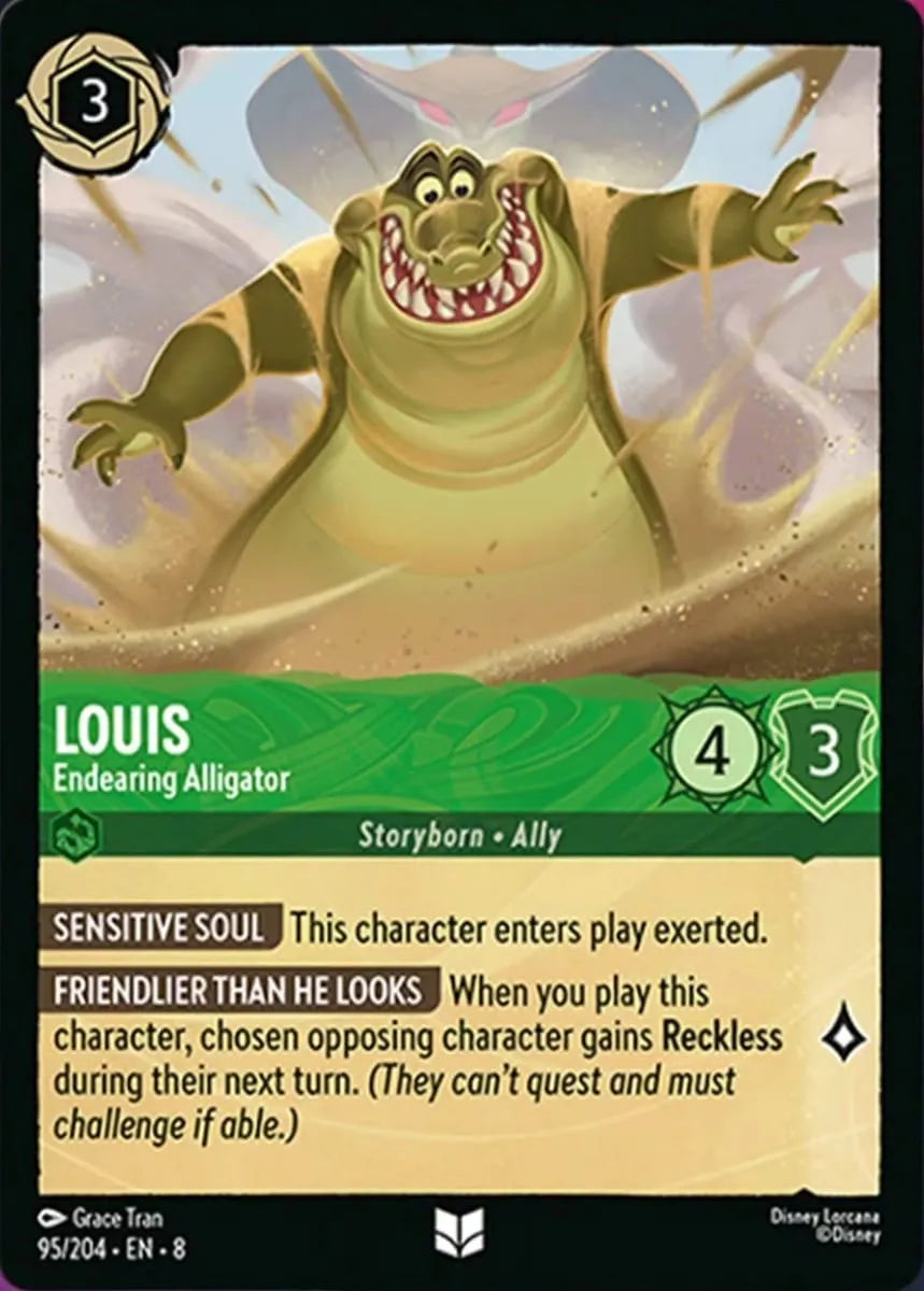 8JAF - 095 - Louis - Endearing Alligator - Foil