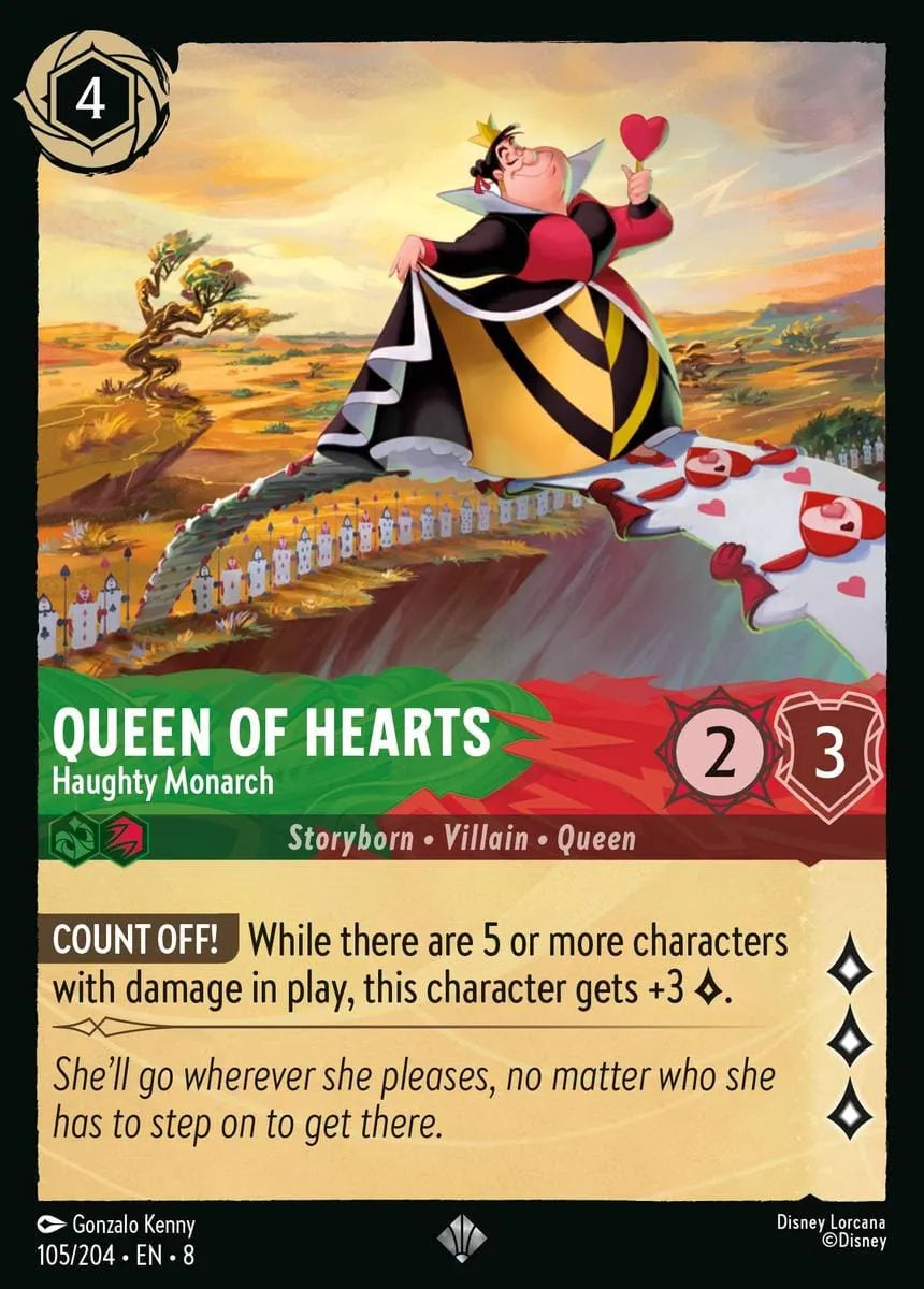 8JAF - 105 - Queen of Hearts - Haughty Monarch