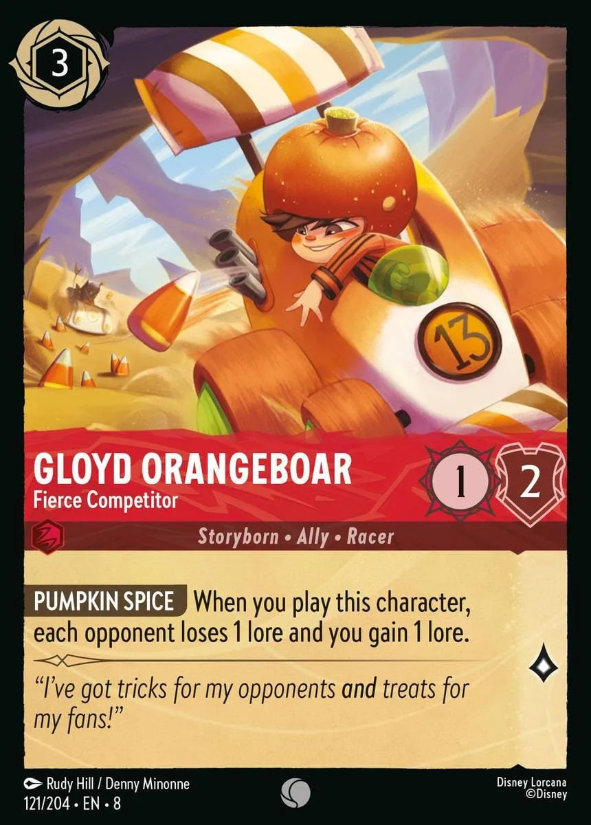 8JAF - 121 - Gloyd Orangeboar - Fierce Competitor - Foil