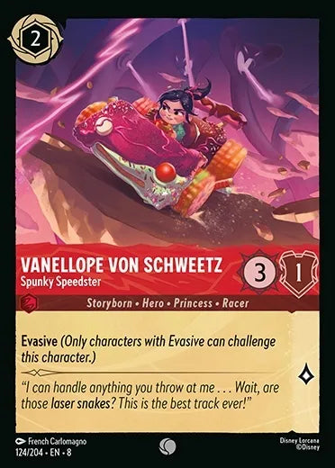 8JAF - 124 - Vanellope Von Schweetz - Spunky Speedster - Foil