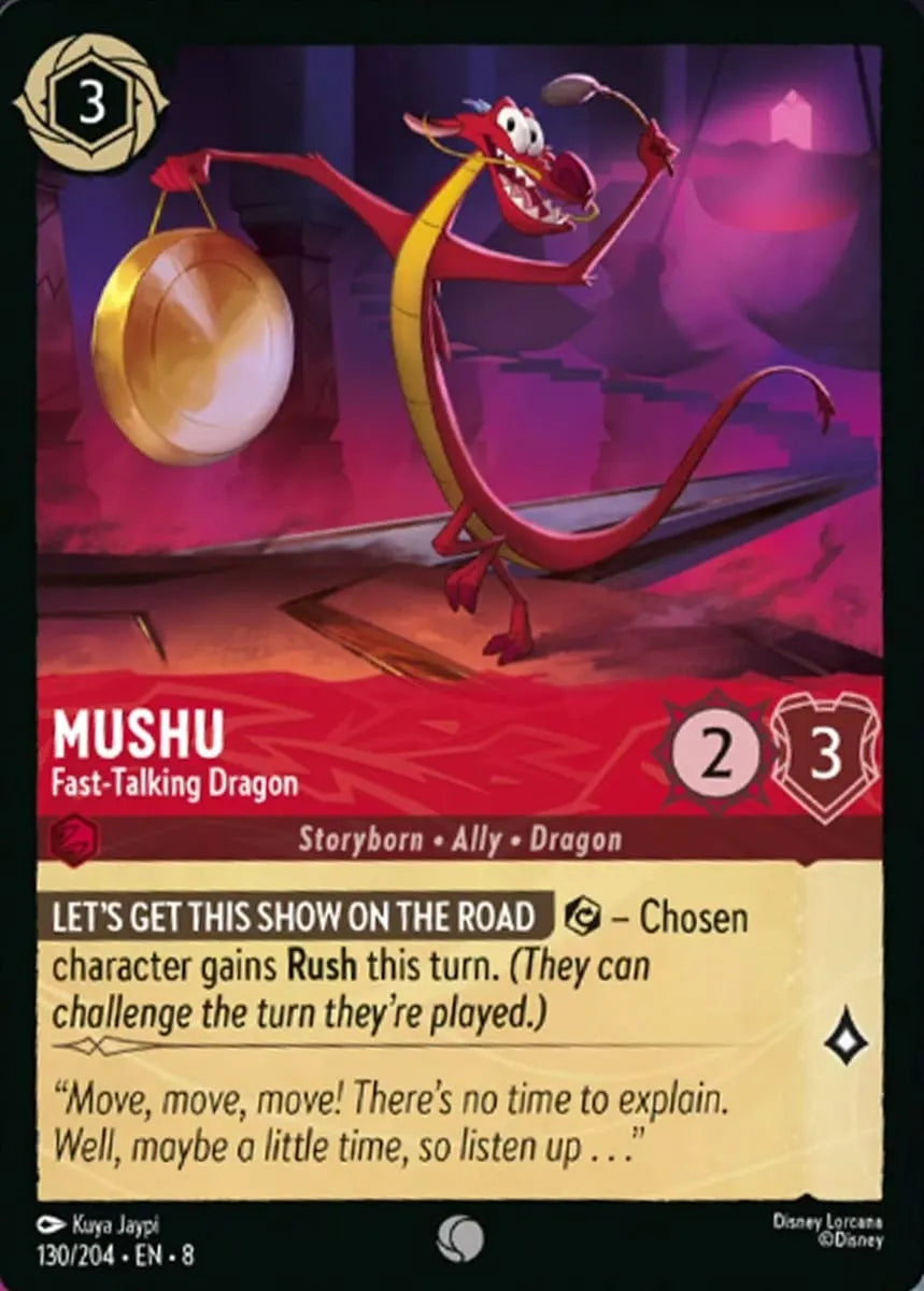 8JAF - 130 - Mushu - Fast-Talking Dragon