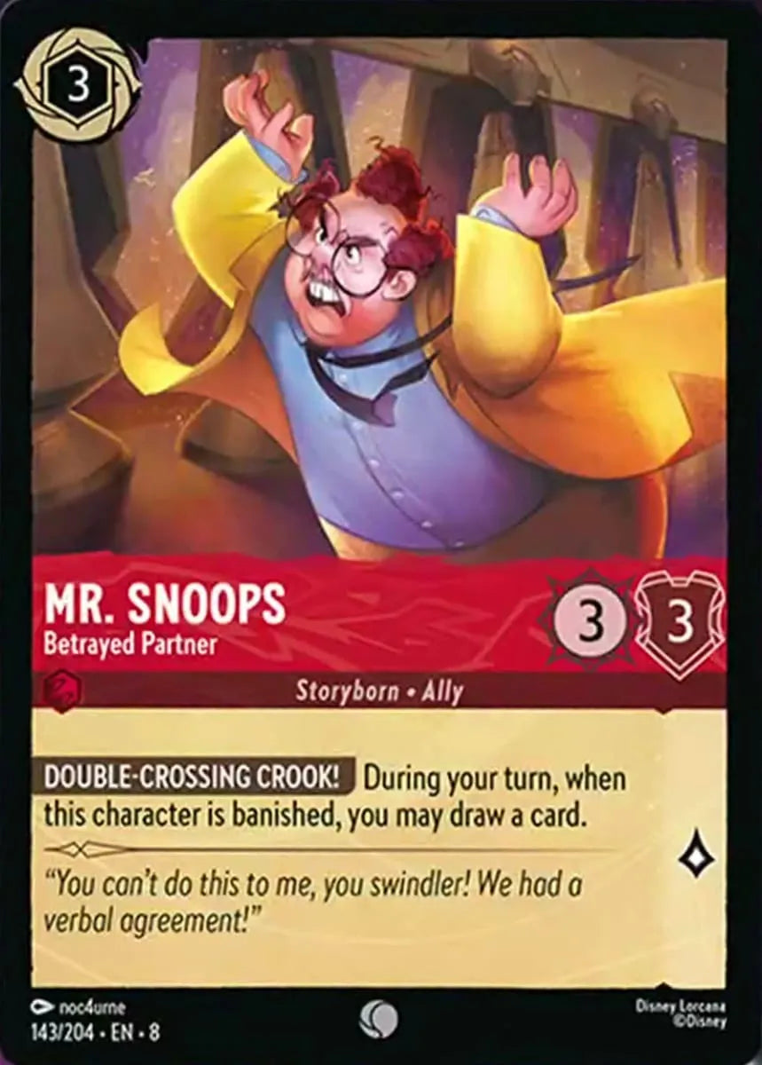 8JAF - 143 - Mr. Snoops - Betrayed Partner - Foil
