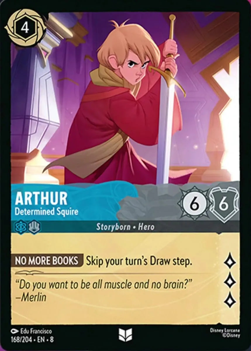 8JAF - 168 - Arthur - Determined Squire - Foil