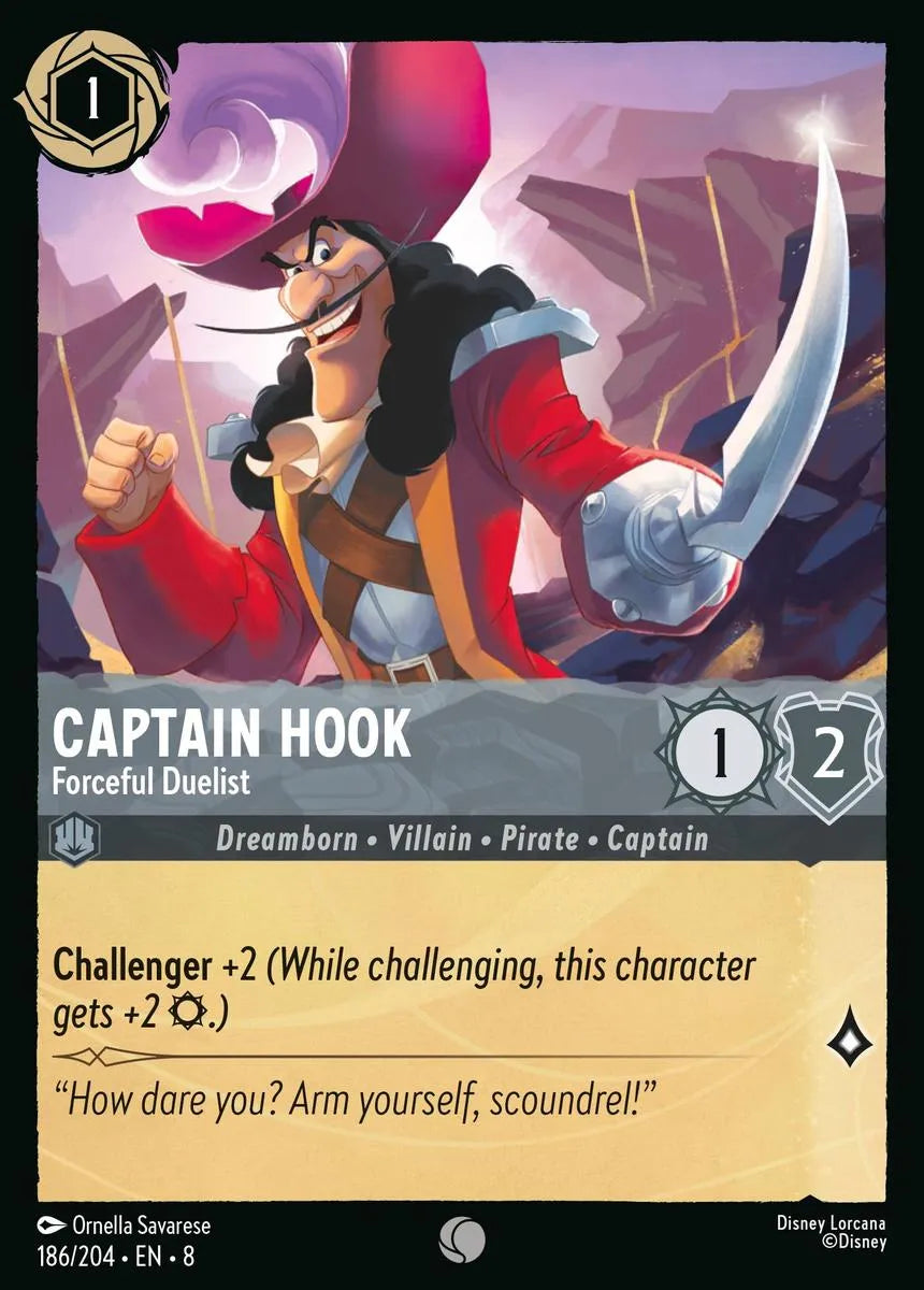 8JAF - 186 - Captain Hook - Forceful Duelist