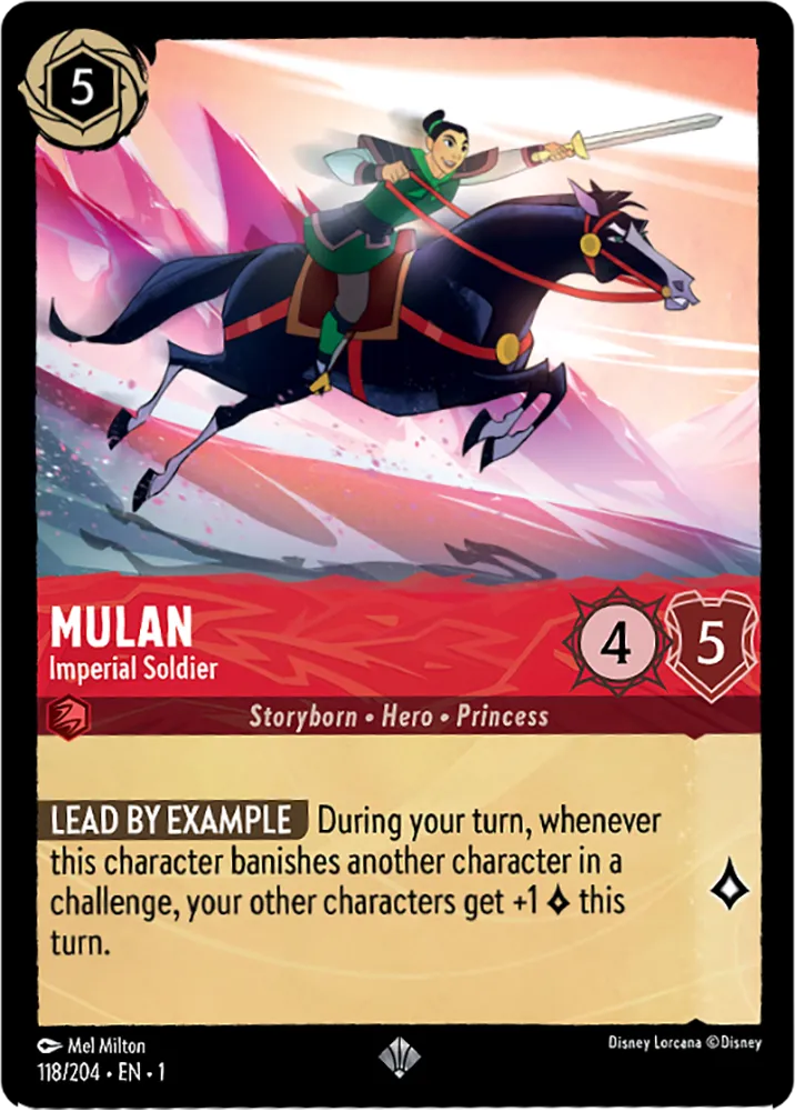Disney Lorcana - 1TFC - 118 - Mulan - Imperial Soldier - Singles - The First Chapter