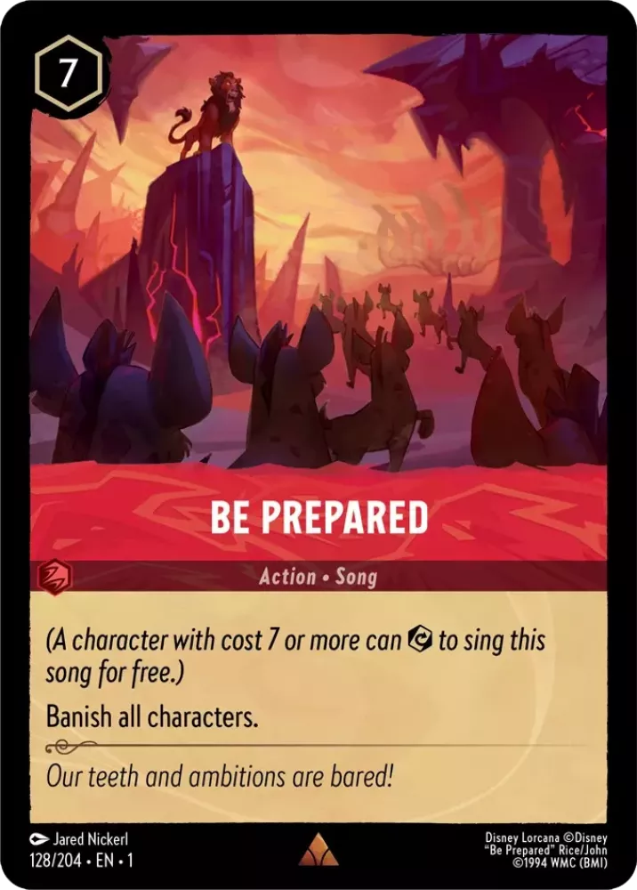 Disney Lorcana - 1TFC - 128 - Be prepared - Singles - The First Chapter