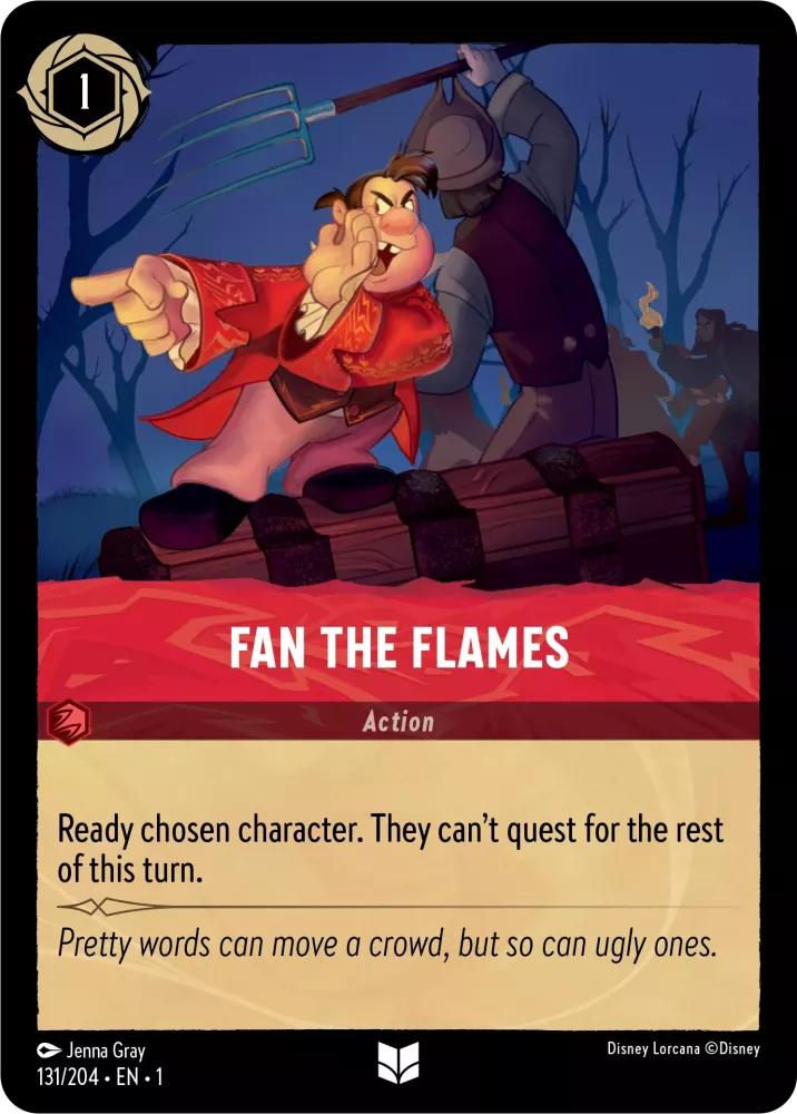 Disney Lorcana - 1TFC - 131 - Fan The Flames - Foil - Singles - The First Chapter