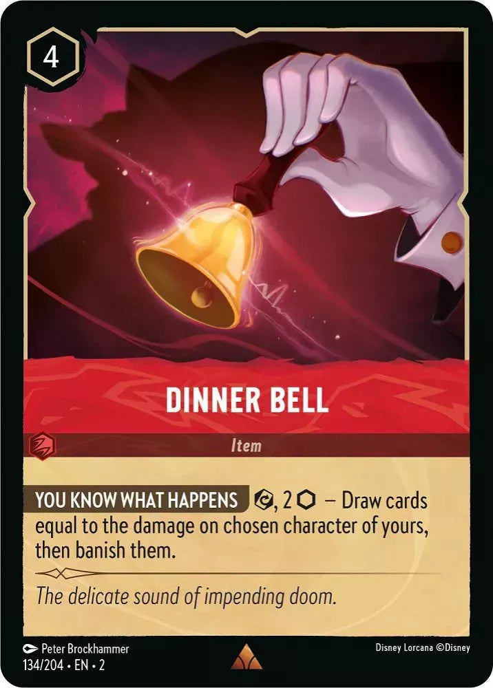 Disney Lorcana - 2ROF - 134 - Dinner Bell - Singles - Rise of the Floodborn